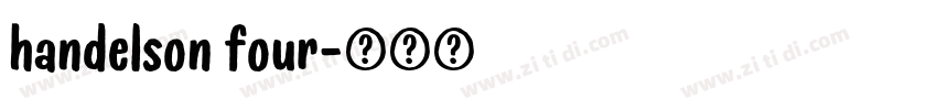 handelson four字体转换